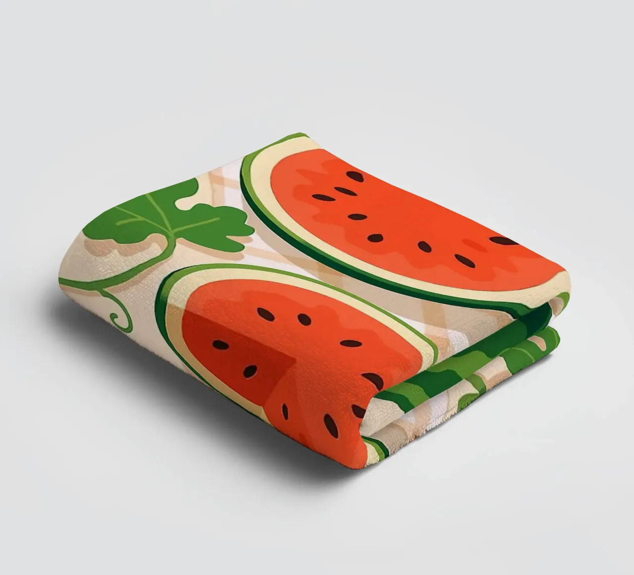 Sandía - Una mesa con estilo toalla de baño de BasicShopByBell