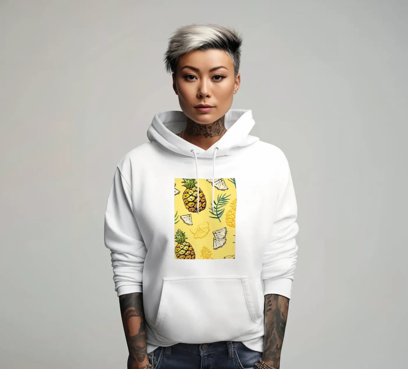 Pineapple Pattern hoodie by BasicShopByBell