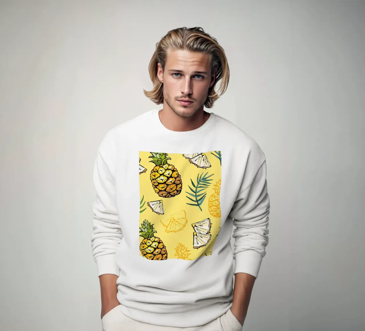 Pineapple Pattern felpa da BasicShopByBell
