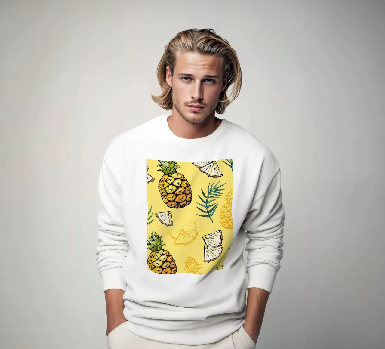 Pineapple Pattern felpa da BasicShopByBell