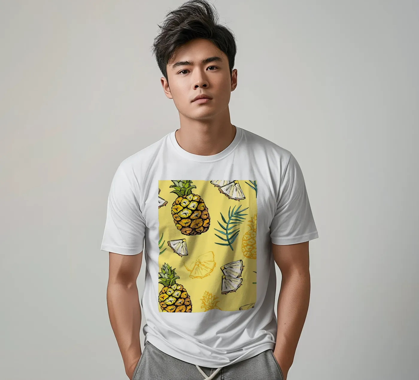 Pineapple Pattern t-shirt by BasicShopByBell