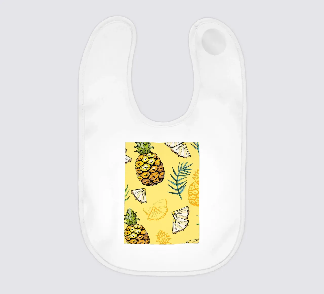 Pineapple Pattern baby bib by BasicShopByBell