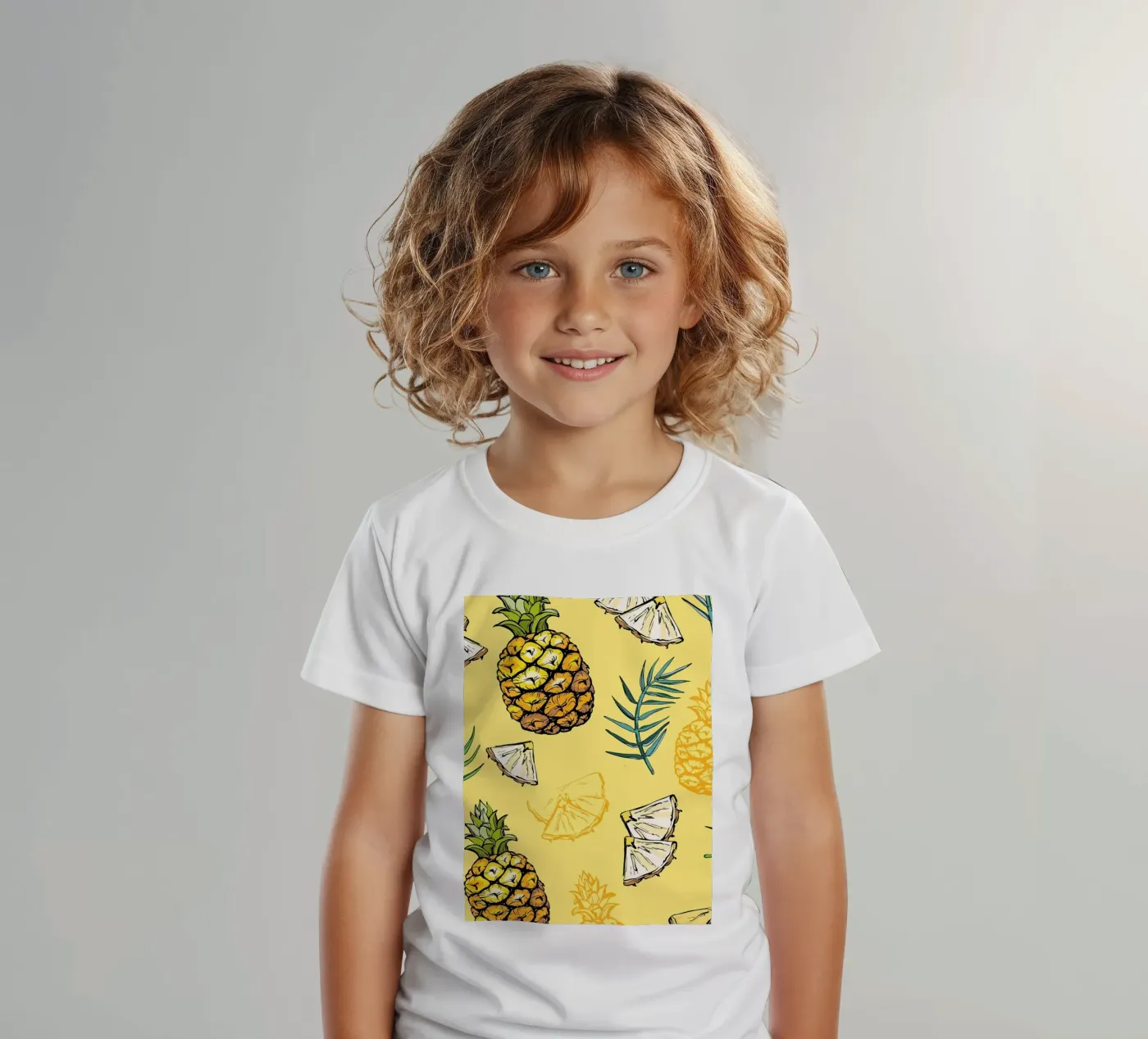 Pineapple Pattern t-shirt bambini da BasicShopByBell