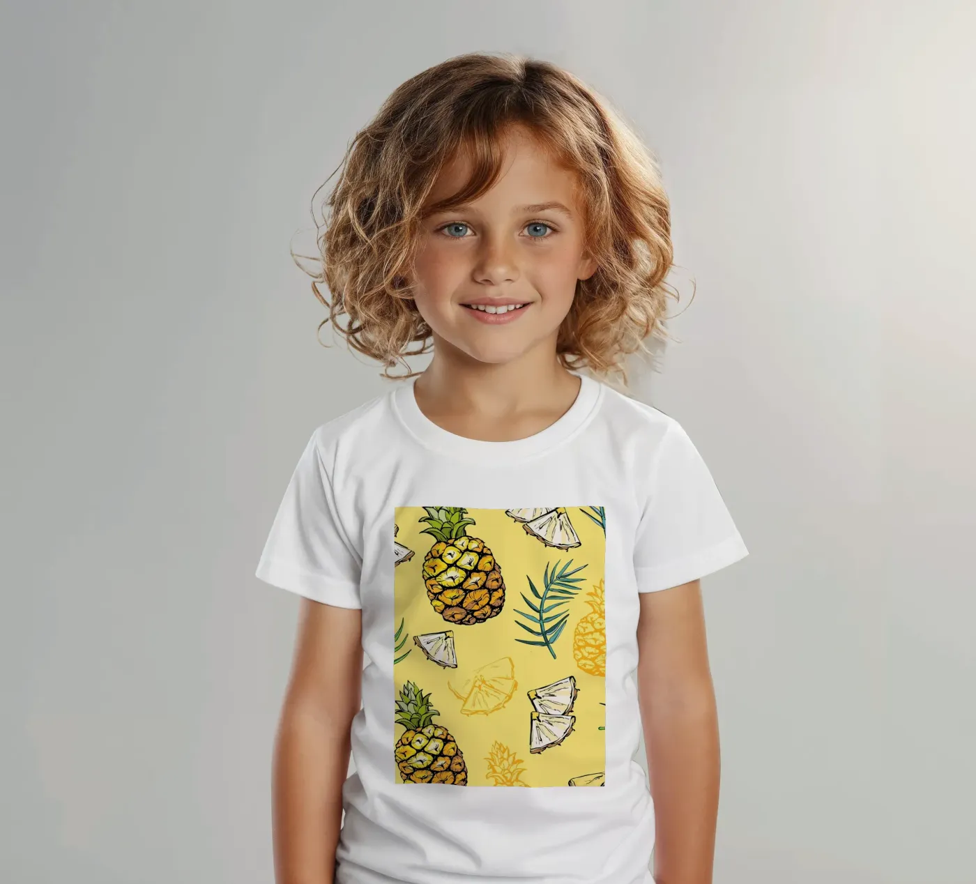 Pineapple Pattern t-shirt bambini da BasicShopByBell
