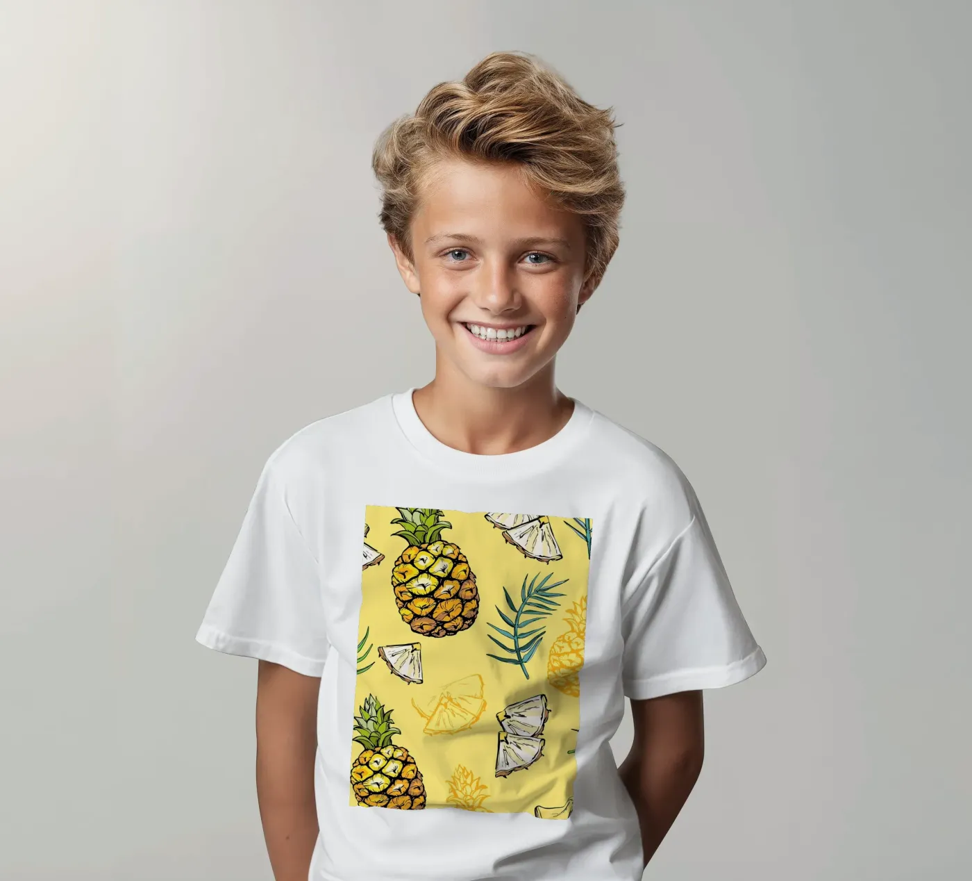 Pineapple Pattern t-shirt bambini da BasicShopByBell