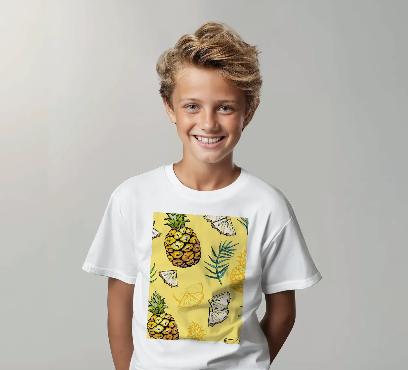 Pineapple Pattern t-shirt bambini da BasicShopByBell