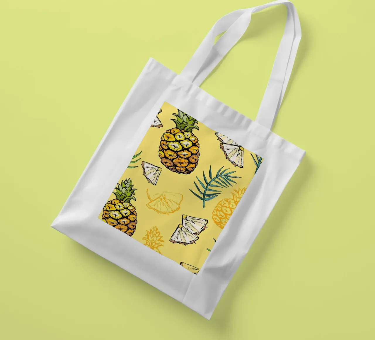 Pineapple Pattern tote bag by BasicShopByBell