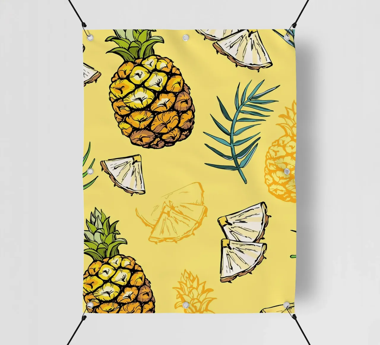 Motivo dell'ananas telo in pvc da BasicShopByBell
