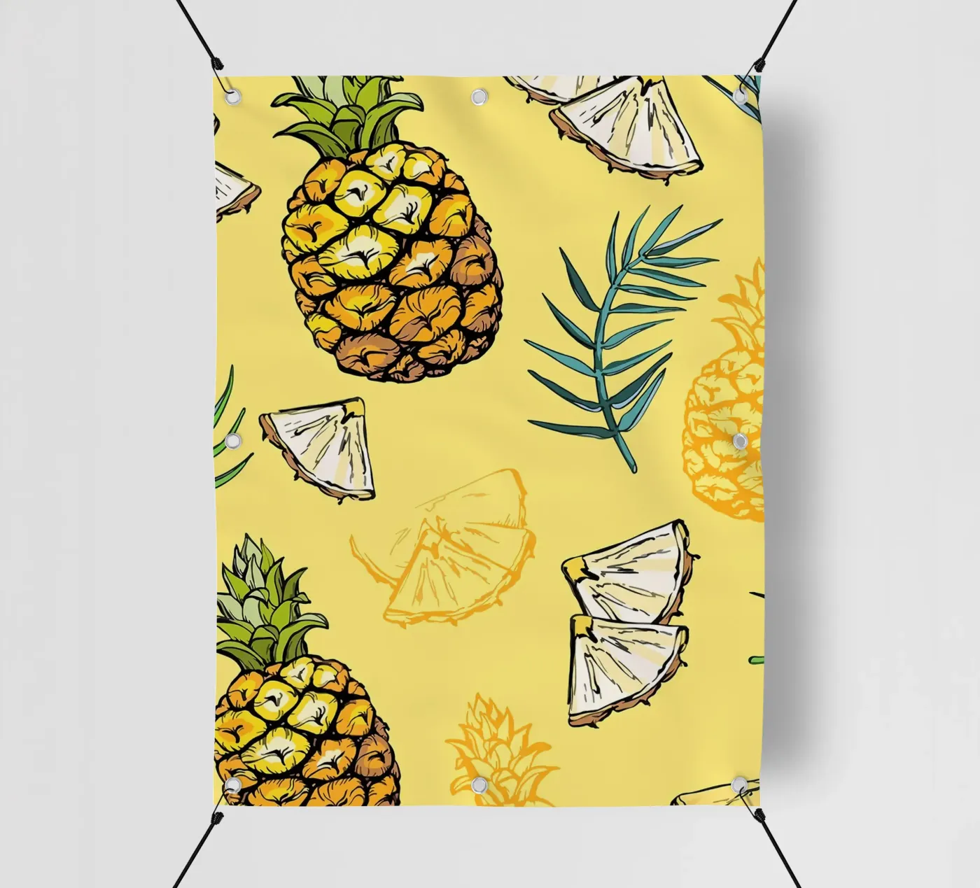 Pineapple Pattern pvc-zeil van BasicShopByBell