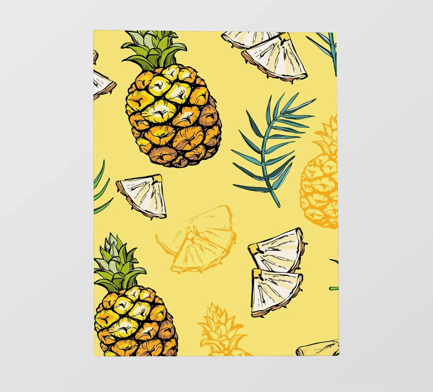 Pineapple Pattern pvc-zeil van BasicShopByBell
