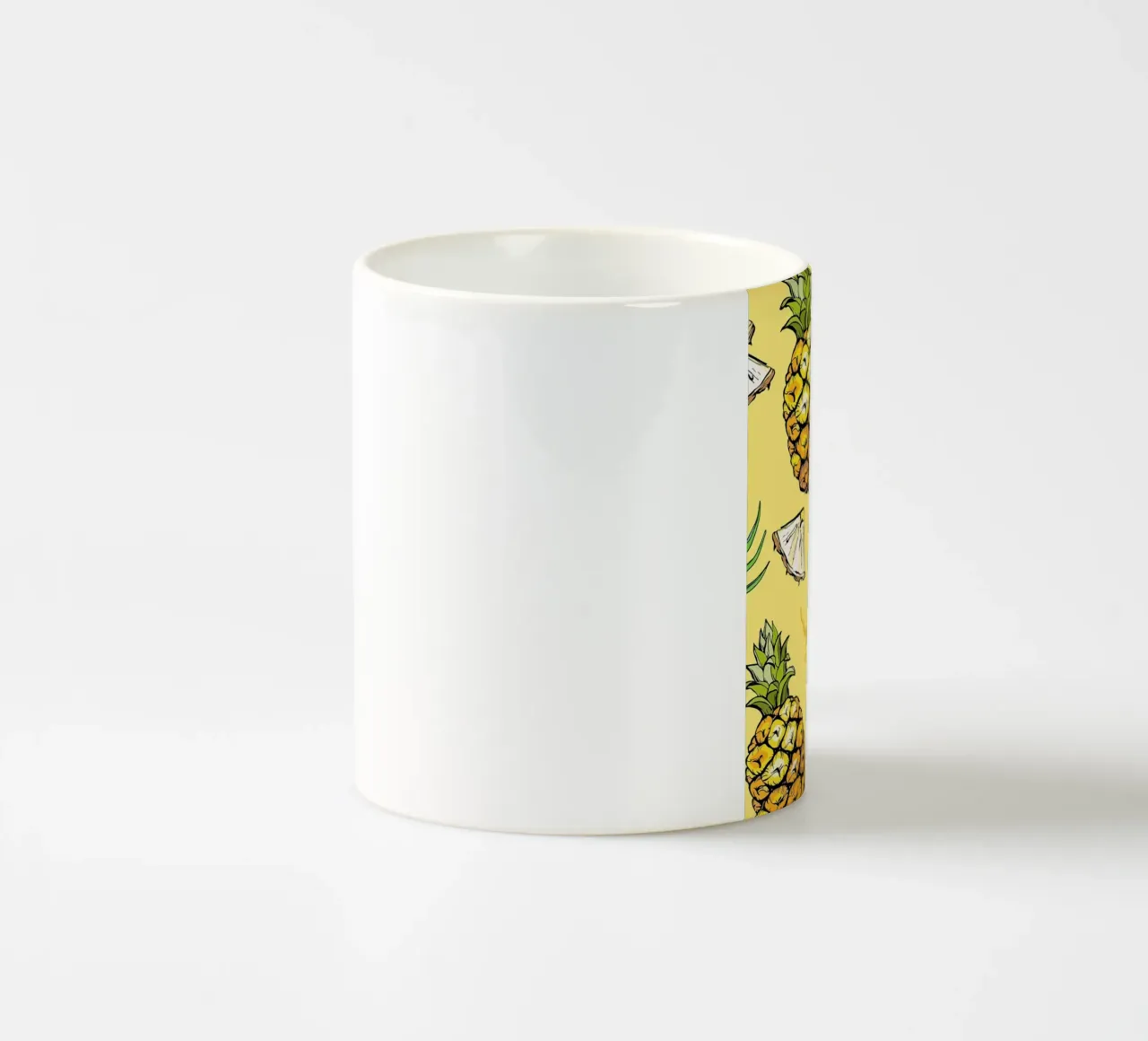 Pineapple Pattern ceramic mug by BasicShopByBell