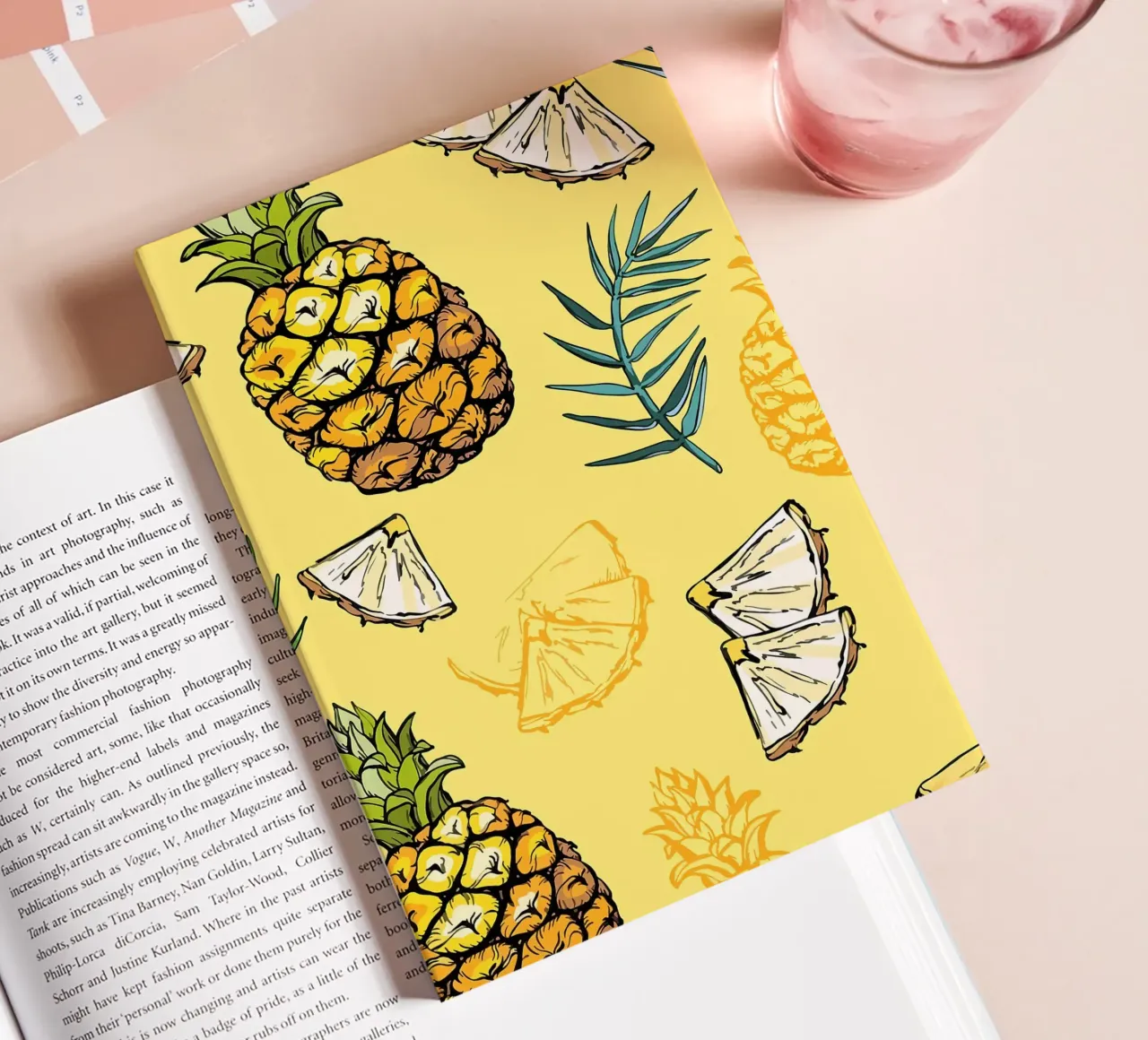 Pineapple Pattern notebook by BasicShopByBell