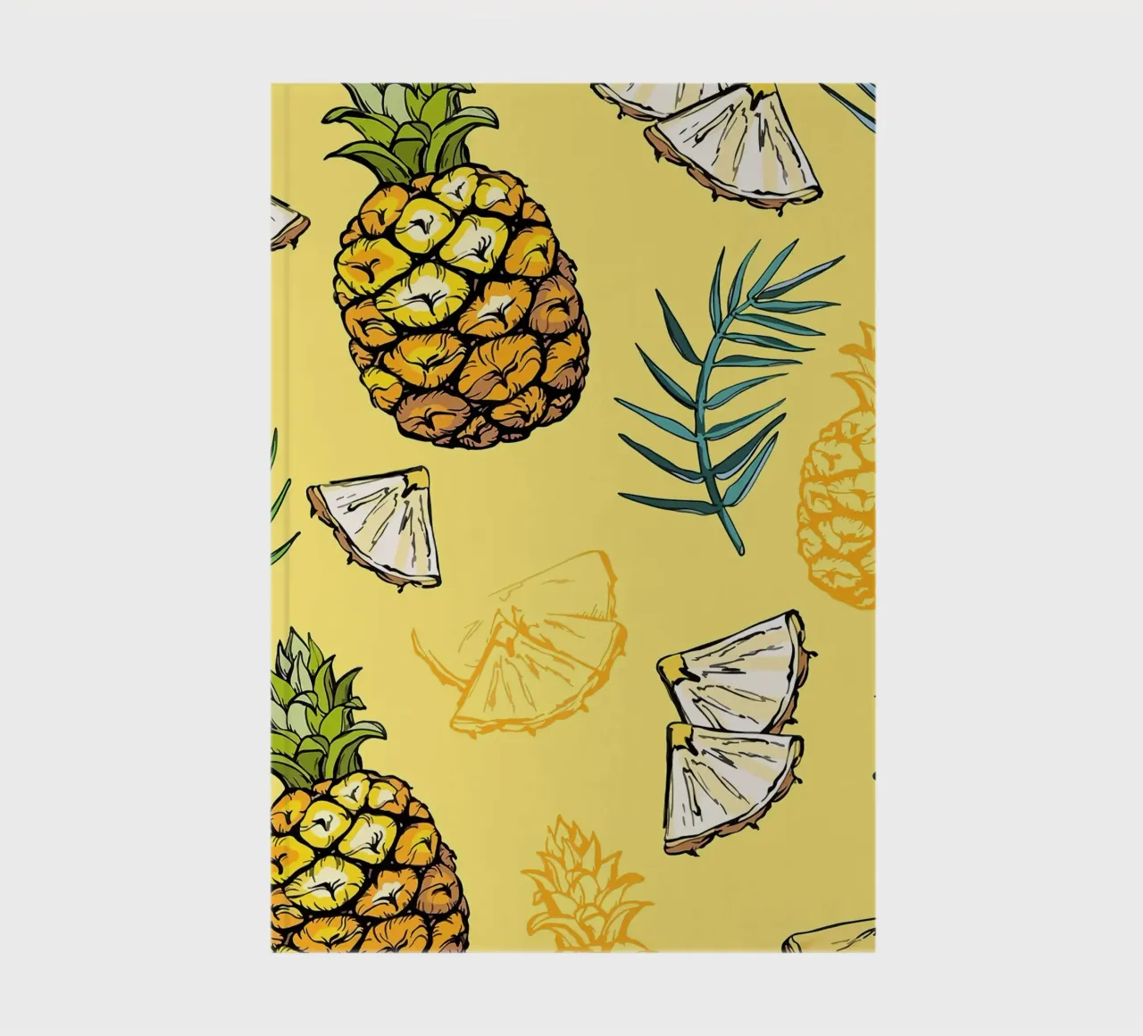 Pineapple Pattern notebook by BasicShopByBell