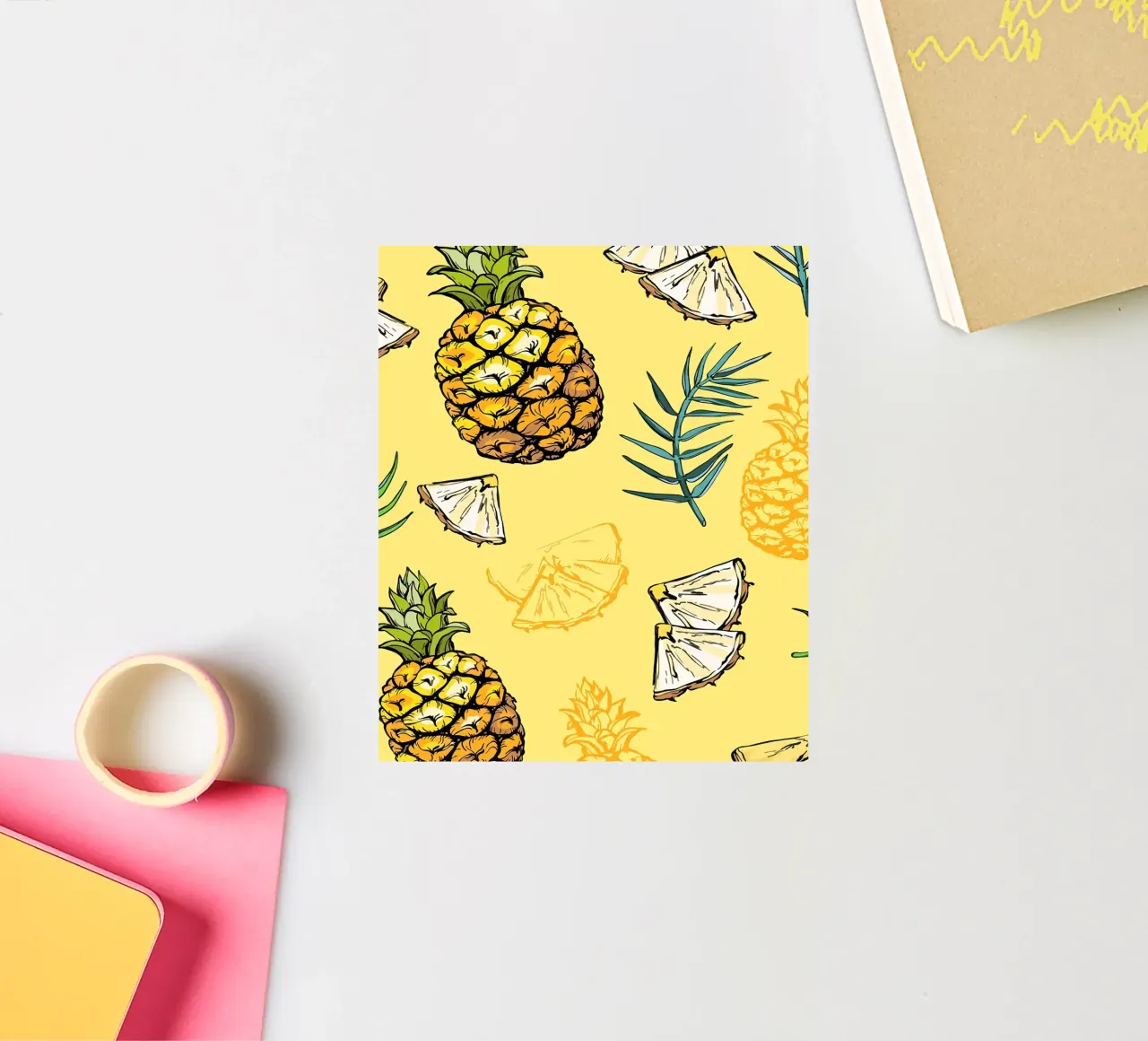 Pineapple Pattern sticker by BasicShopByBell