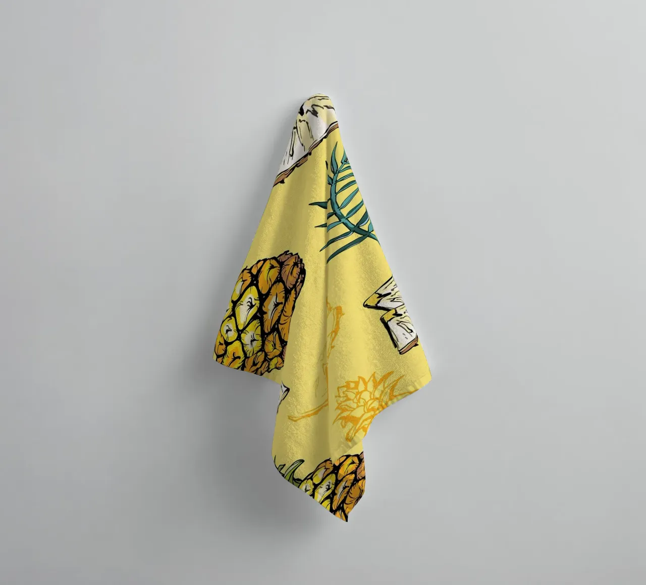 Pineapple Pattern towel by BasicShopByBell