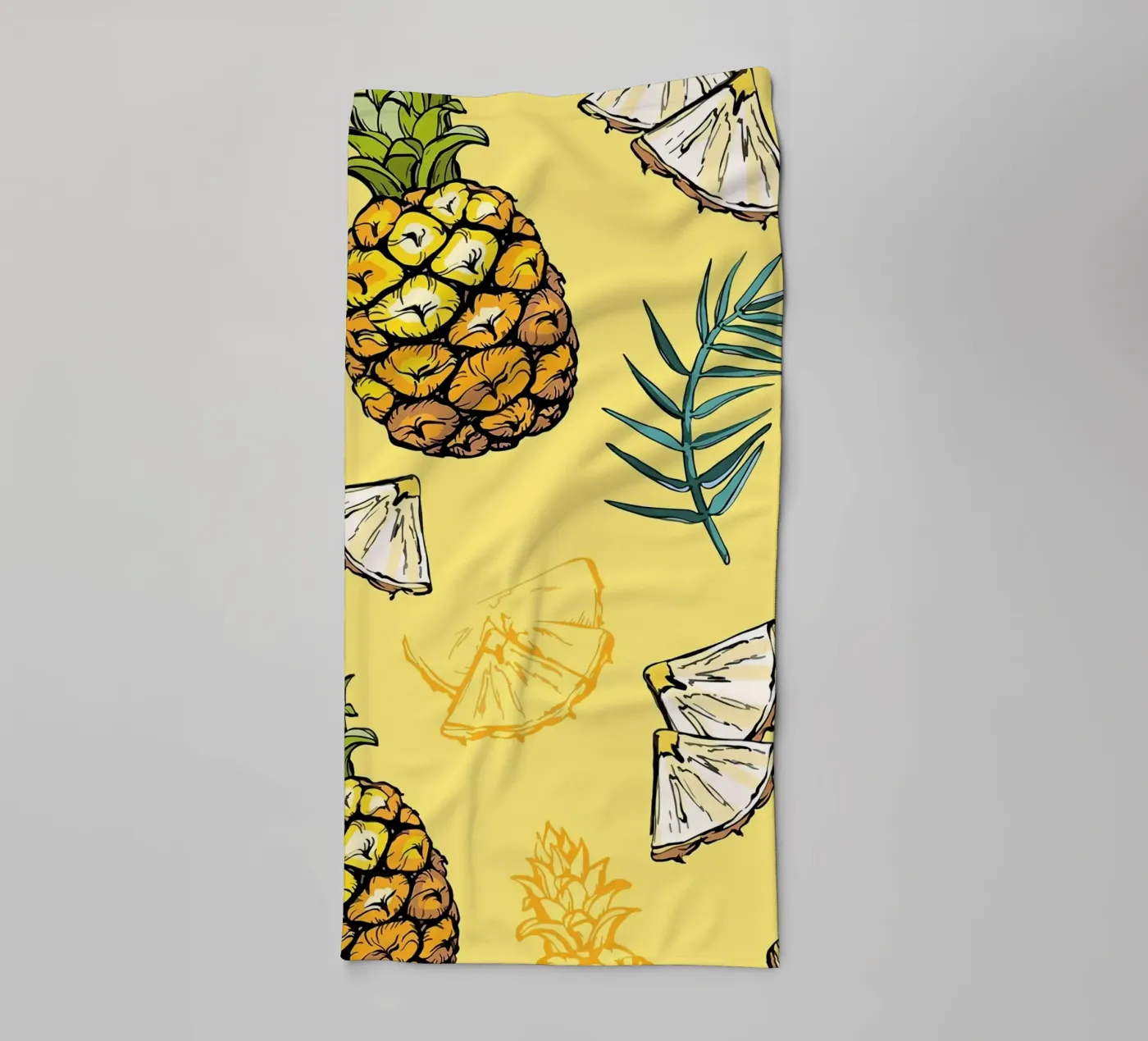 Motivo dell'ananas asciugamano da bagno da BasicShopByBell