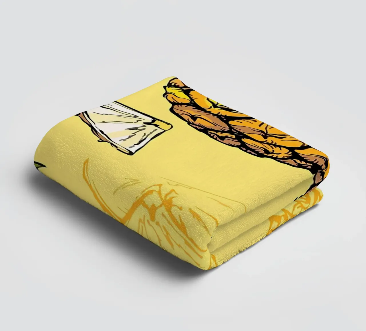 Pineapple Pattern towel by BasicShopByBell