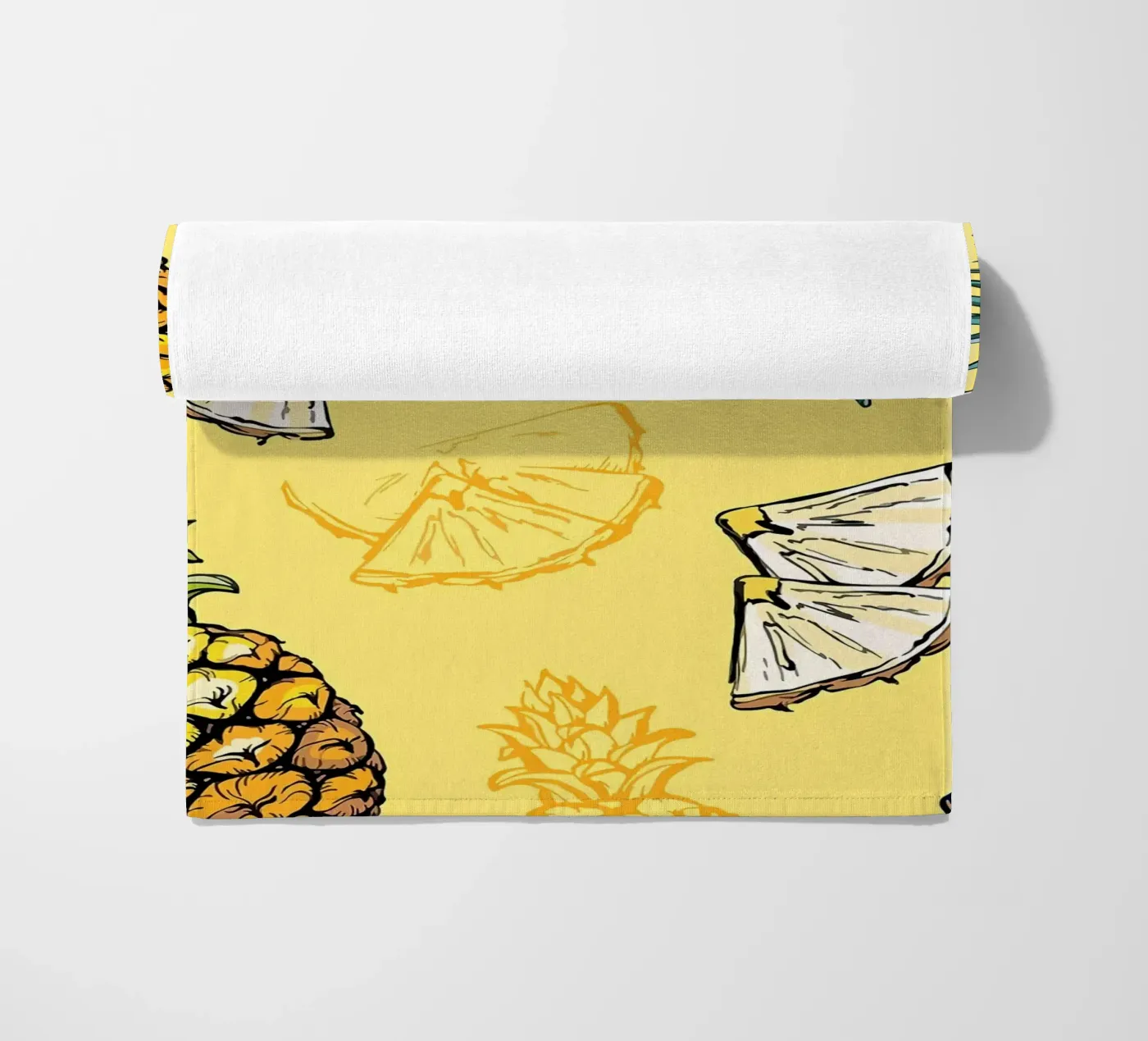 Pineapple Pattern beach towel by BasicShopByBell