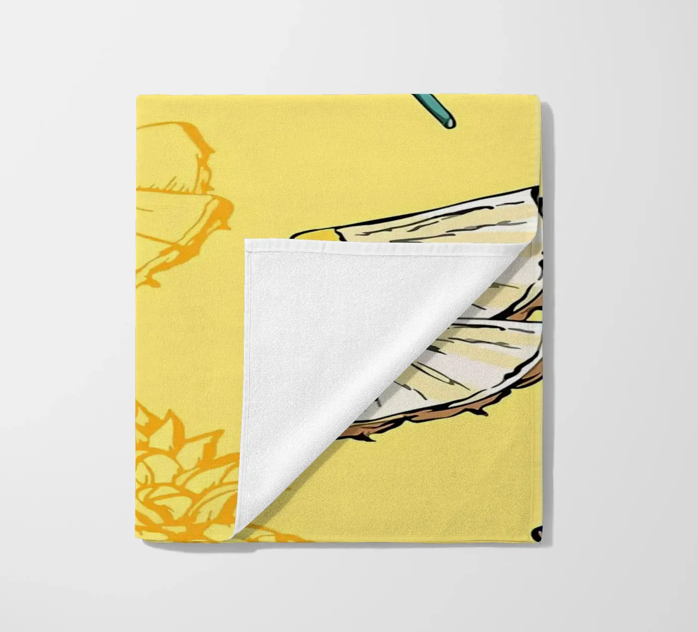 Pineapple Pattern beach towel by BasicShopByBell