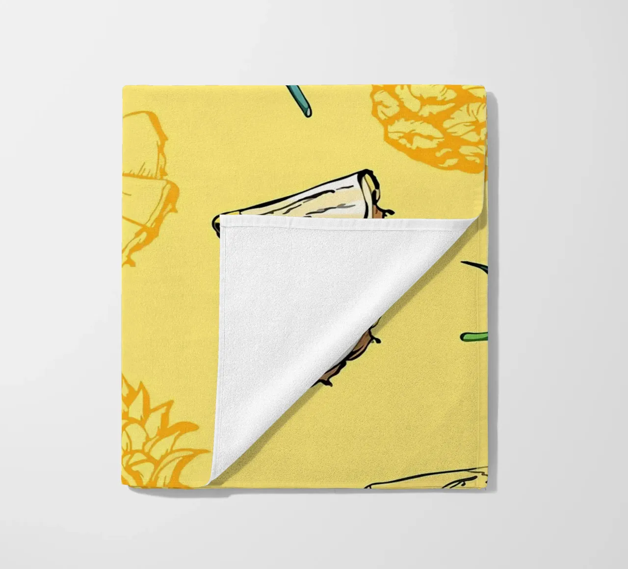 Pineapple Pattern strandhanddoek van BasicShopByBell