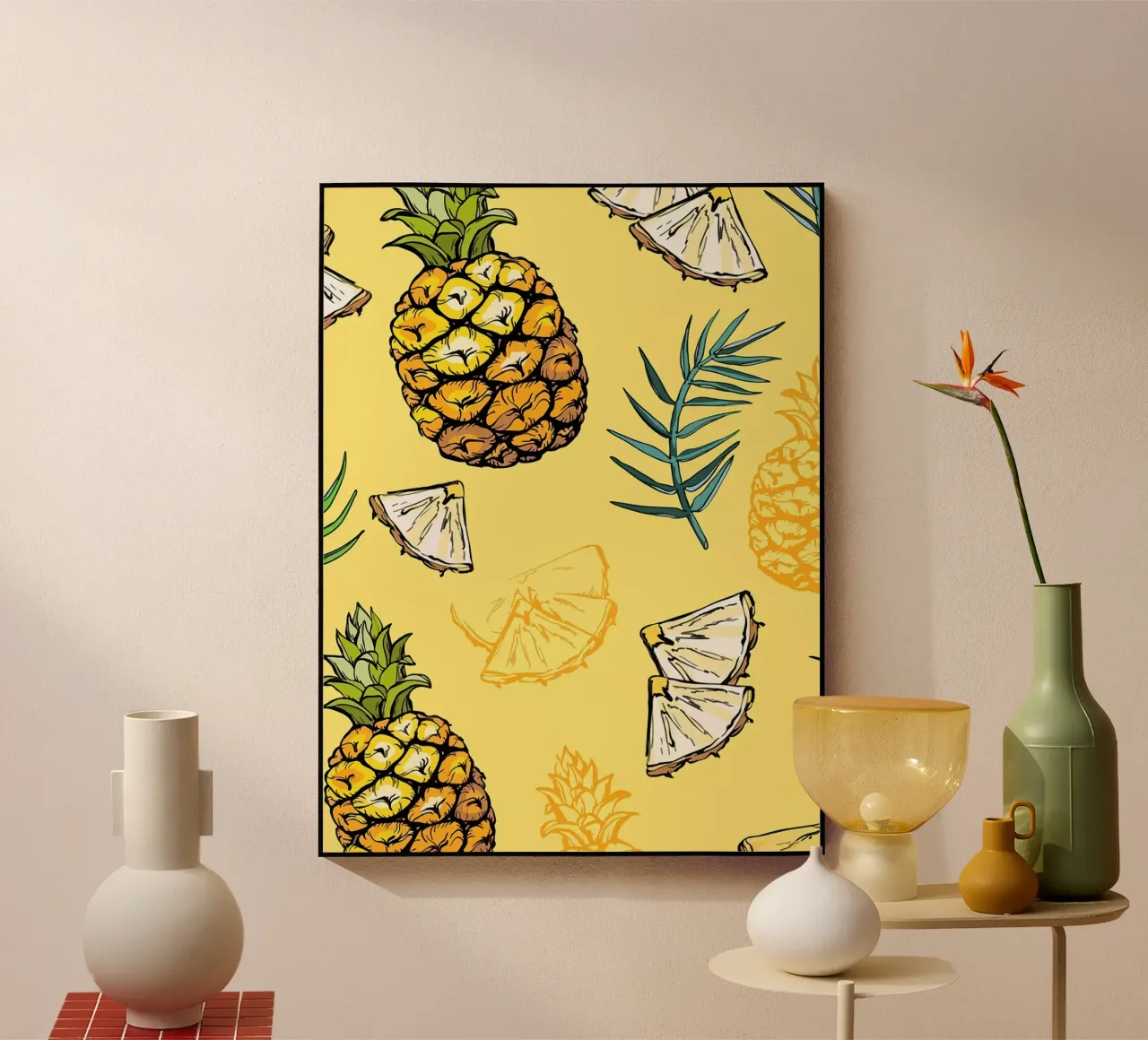 Motif de l'ananas plexiglas de BasicShopByBell