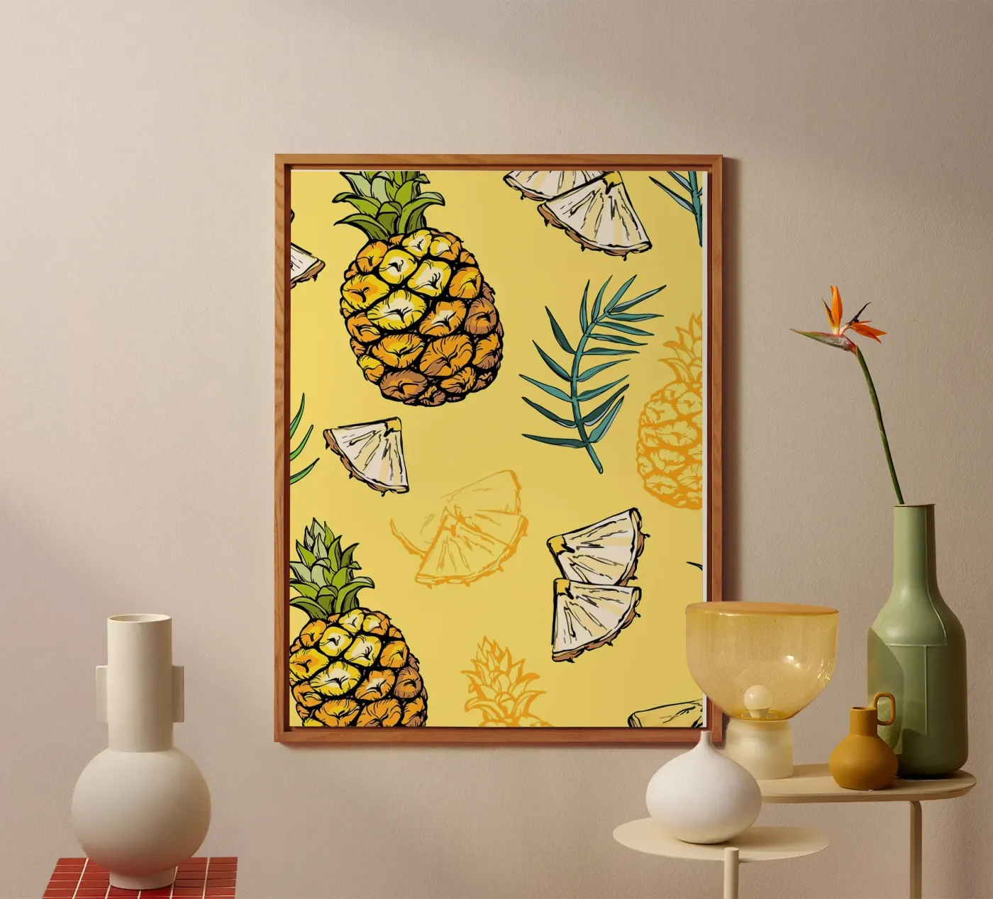 Pineapple Pattern forex plate by BasicShopByBell