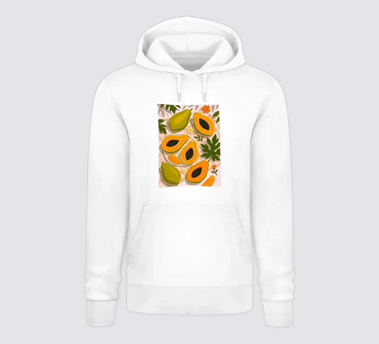 Papaya - Una mesa con estilo sudadera con capucha de BasicShopByBell