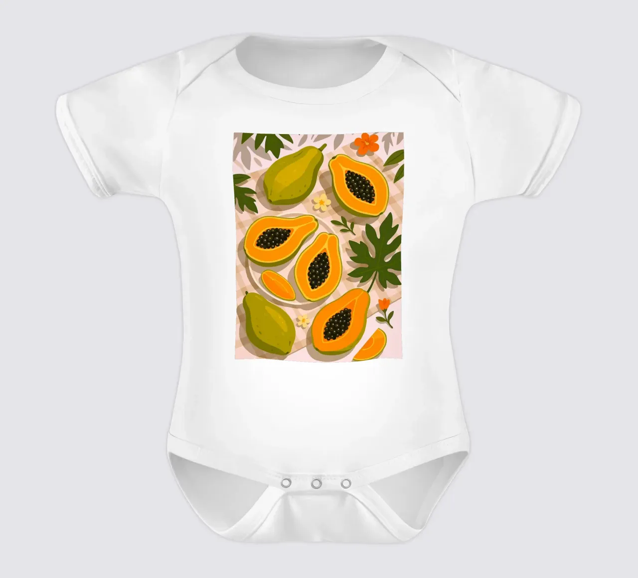 Papaya - Una mesa con estilo body de bebé de BasicShopByBell