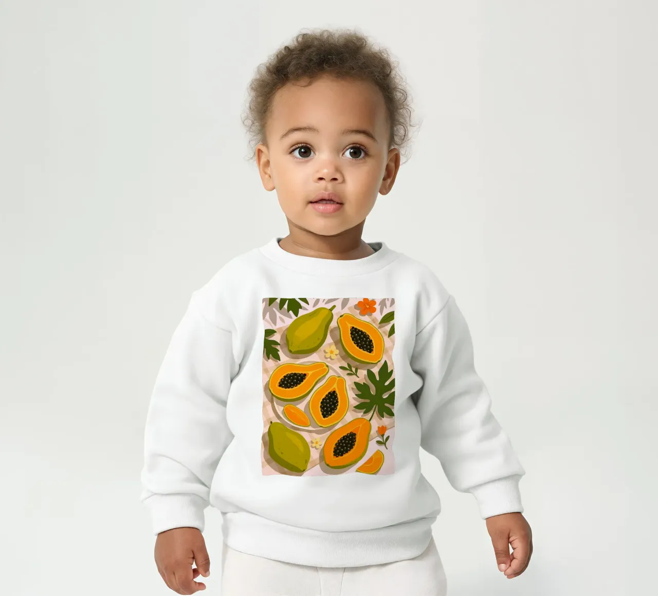 Papaya - Una mesa con estilo sudadera de bebé de BasicShopByBell
