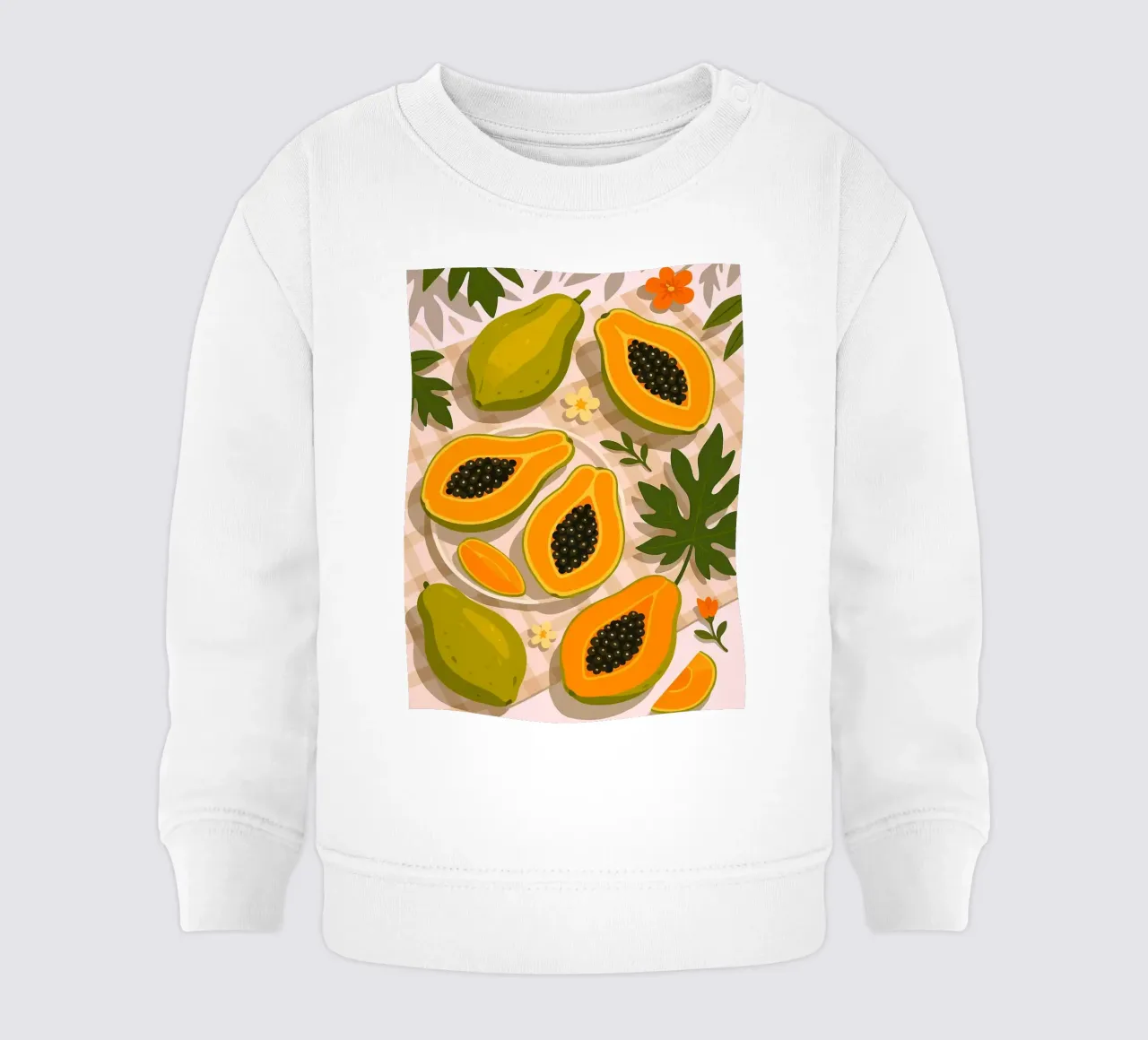 Papaya - Una mesa con estilo sudadera de bebé de BasicShopByBell