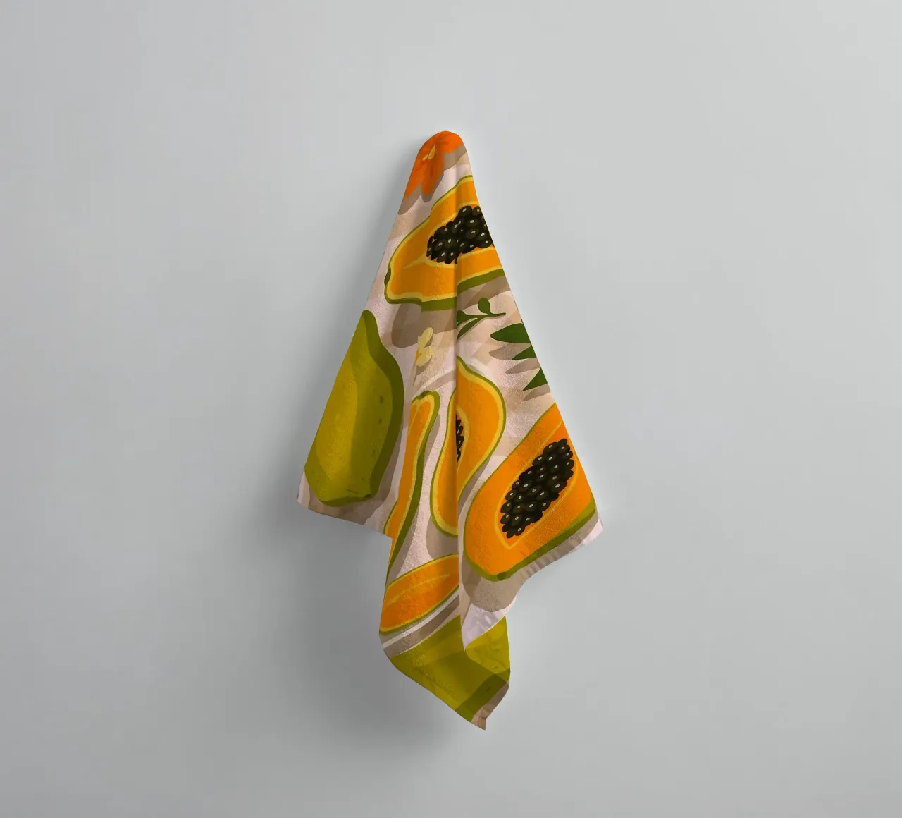 Papaya - Una mesa con estilo toalla de baño de BasicShopByBell
