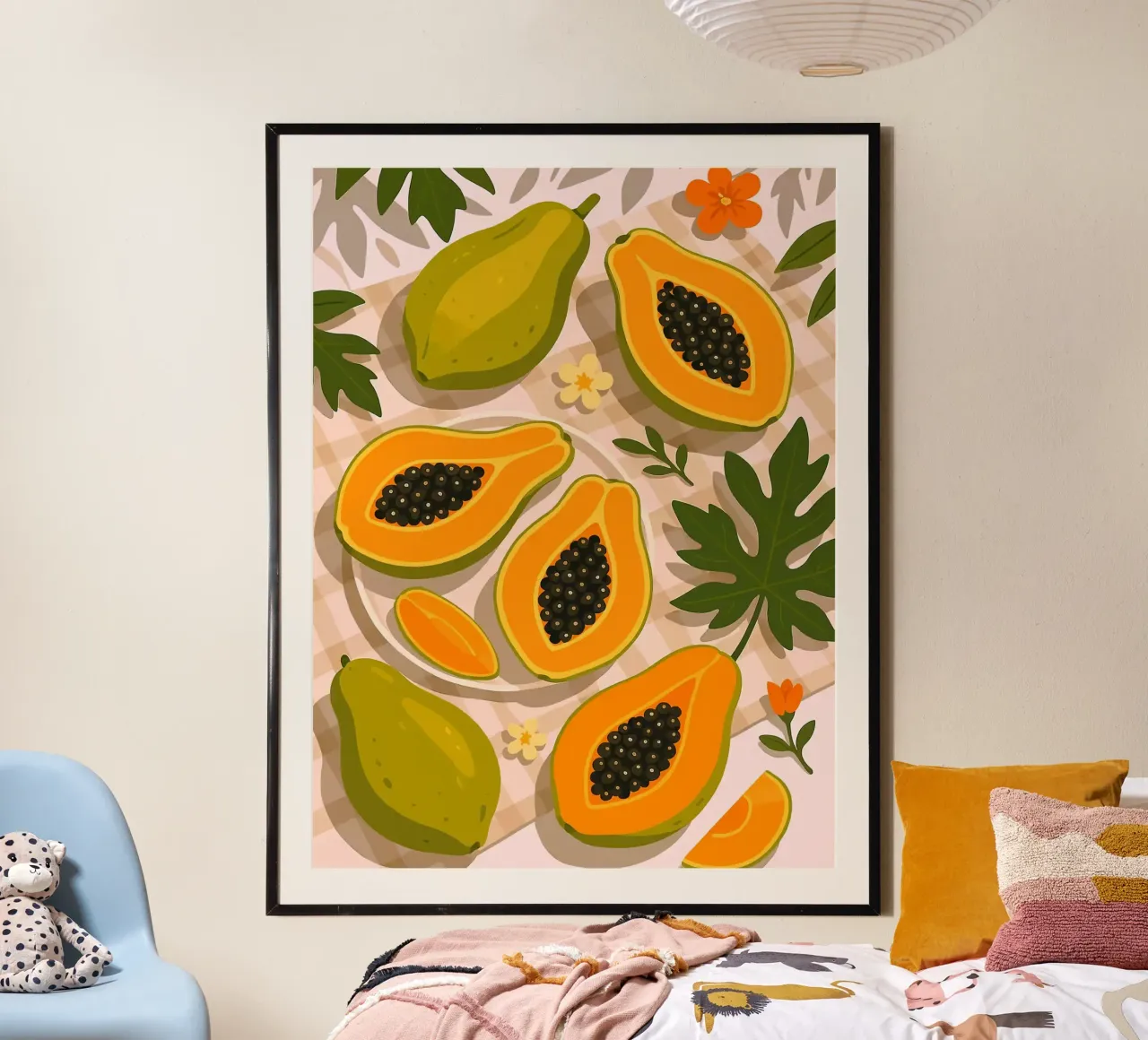 Papaya - Una mesa con estilo hahnemühle de BasicShopByBell