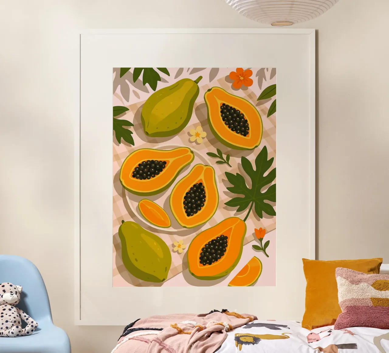 Papaya - Una mesa con estilo hahnemühle de BasicShopByBell