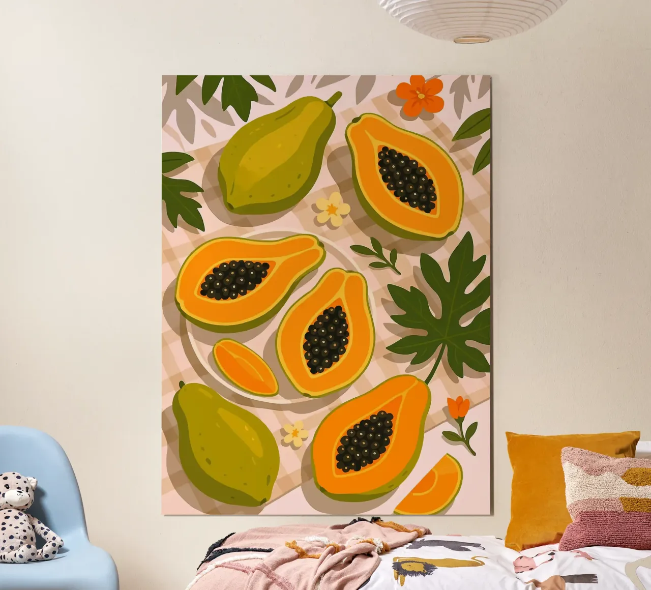 Papaya - Una mesa con estilo hahnemühle de BasicShopByBell