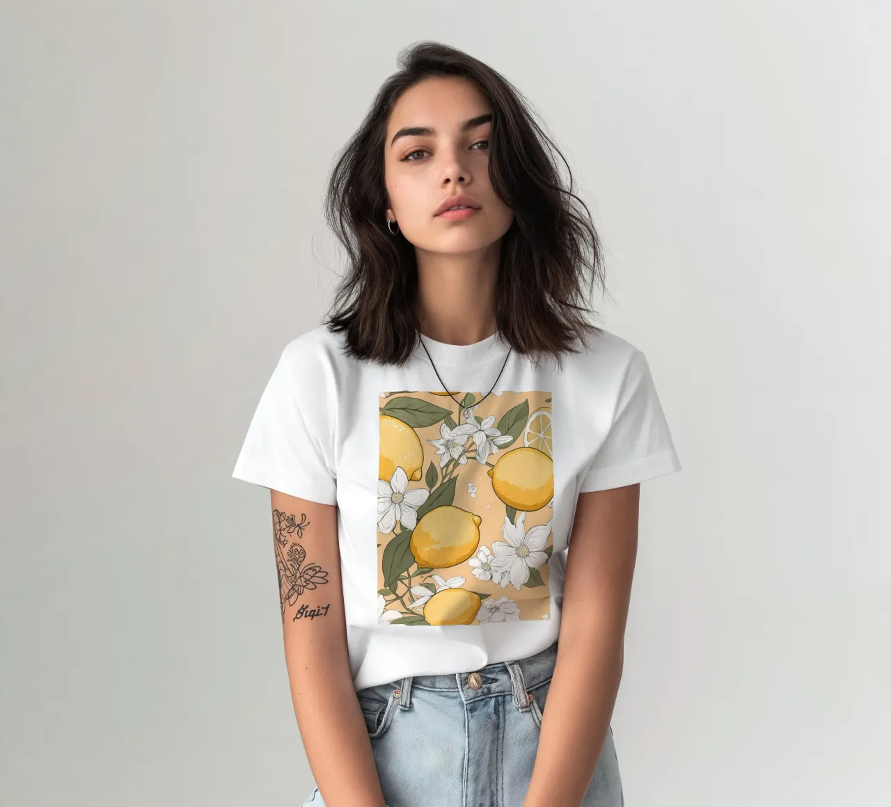 Motivo dei fiori di limone t-shirt da BasicShopByBell