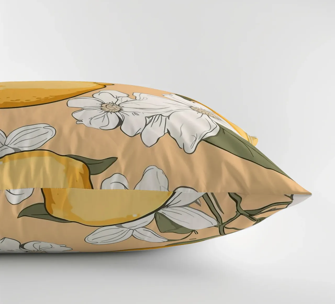 Motivo dei fiori di limone cuscino da BasicShopByBell