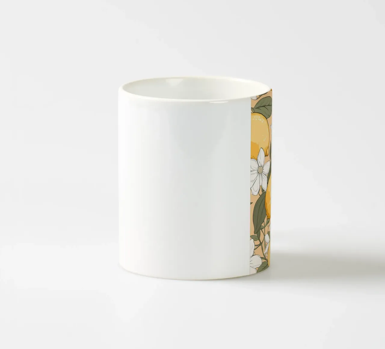Motivo dei fiori di limone tazza in ceramica da BasicShopByBell