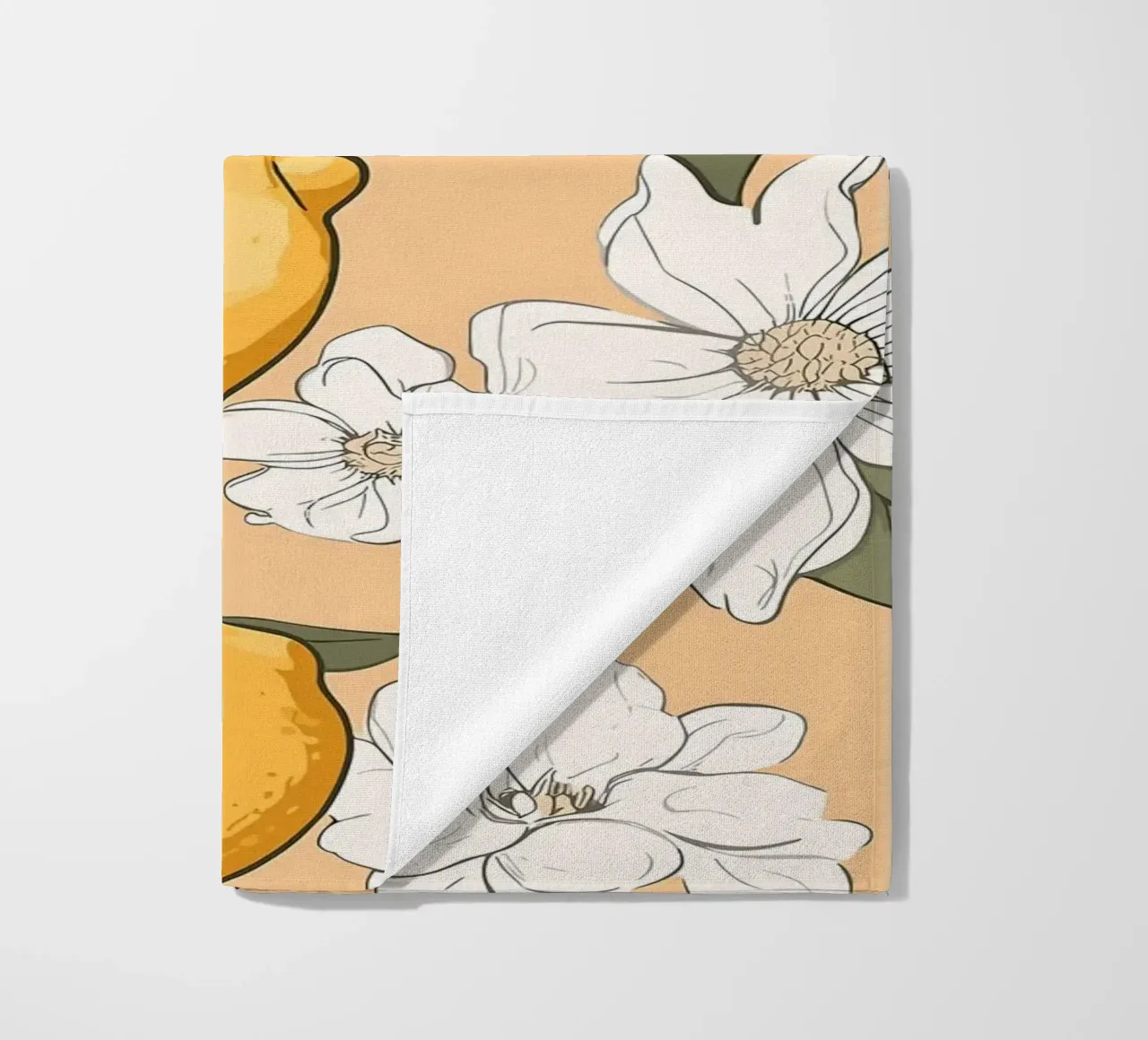 Motivo dei fiori di limone telo mare da BasicShopByBell