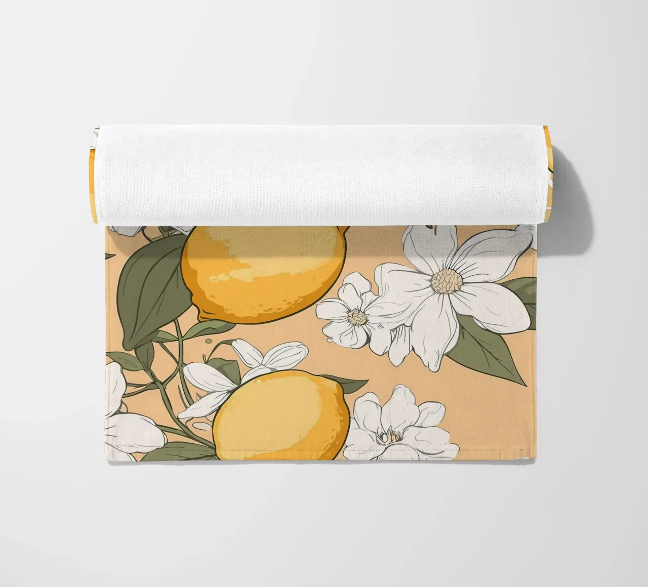 Motivo dei fiori di limone telo mare da BasicShopByBell