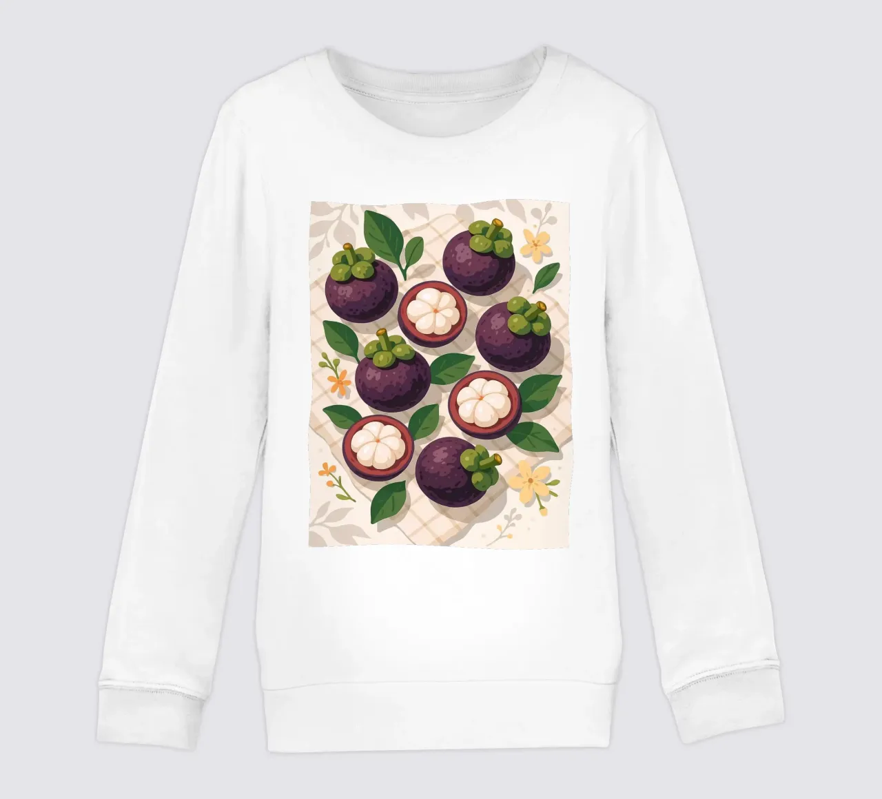 Mangostán - Una mesa con estilo sudadera para niño de BasicShopByBell