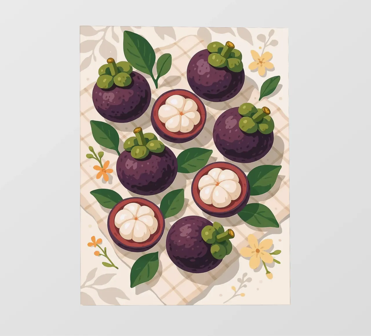 Mangostán - Una mesa con estilo lámina retroiluminada de BasicShopByBell