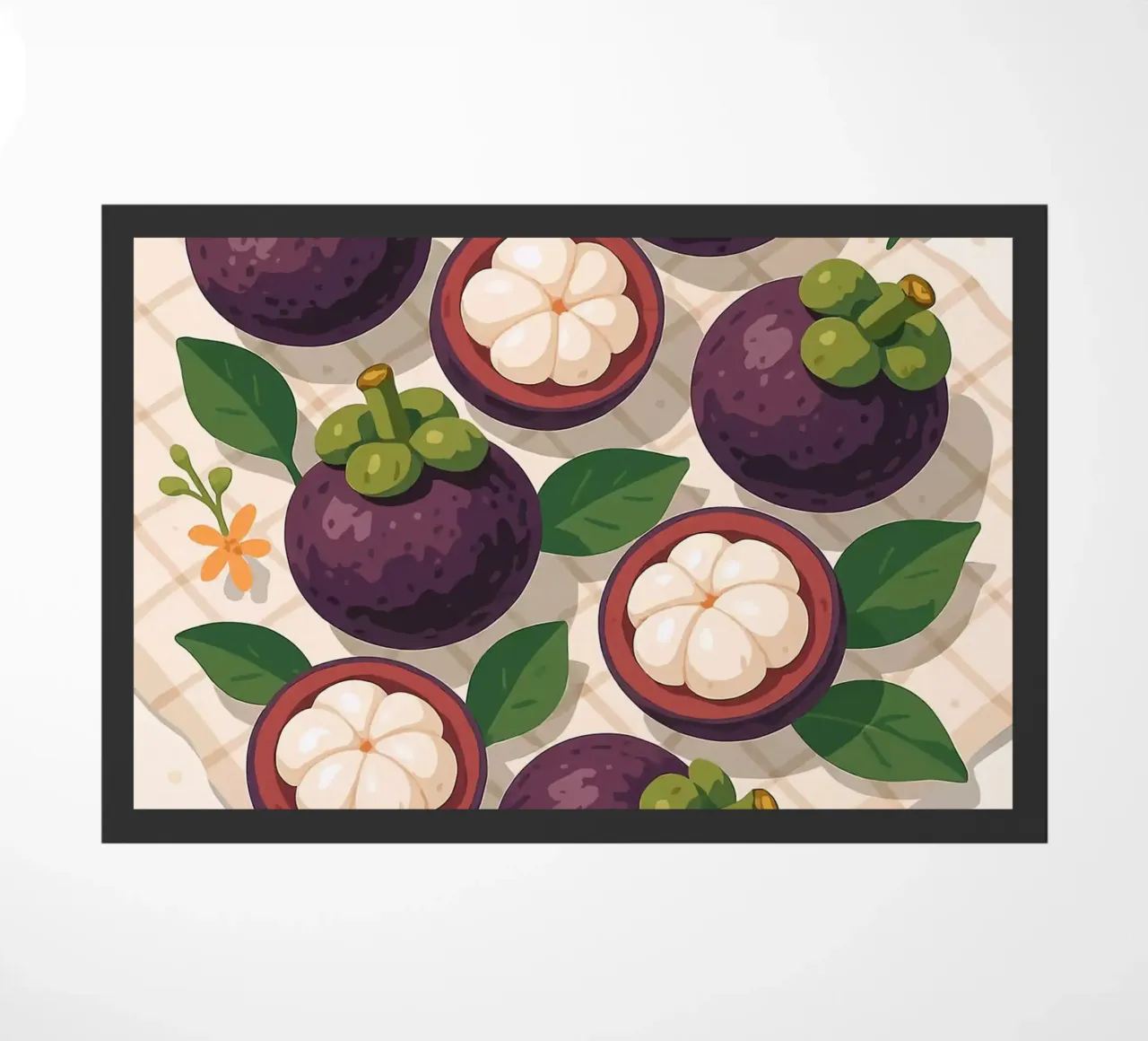 Mangostán - Una mesa con estilo felpudo de BasicShopByBell