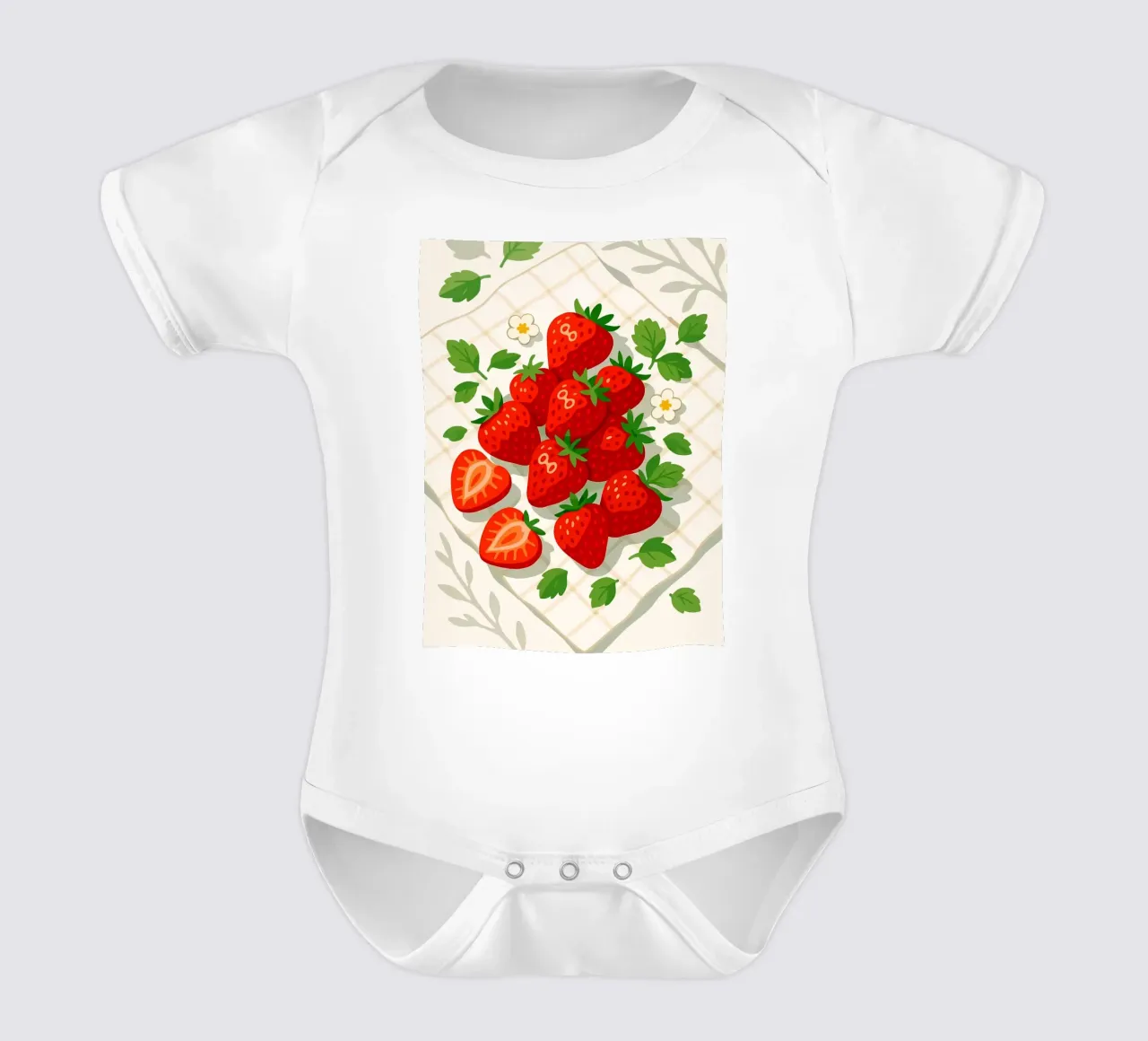 Fresa - Una mesa con estilo body de bebé de BasicShopByBell