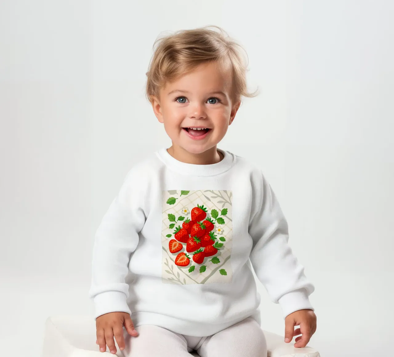 Fragole - Una tavola stilizzata felpa neonato da BasicShopByBell