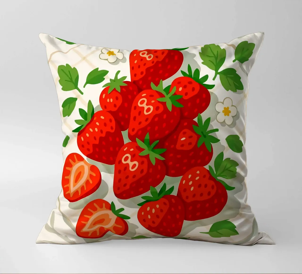 Fragole - Una tavola stilizzata cuscino da BasicShopByBell