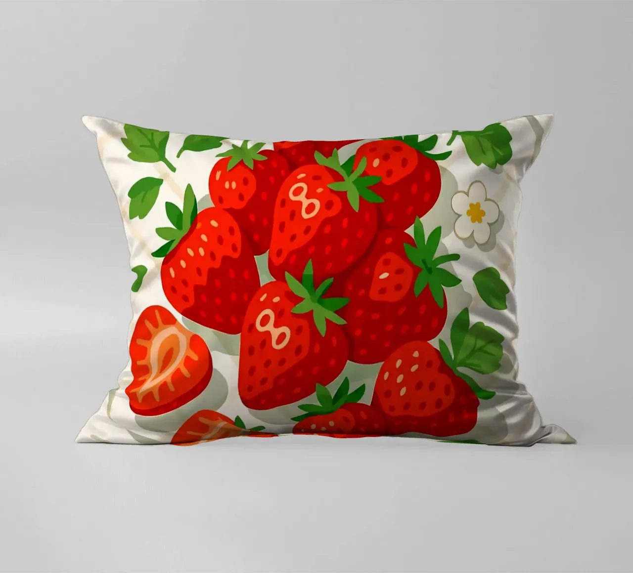 Fragole - Una tavola stilizzata cuscino da BasicShopByBell