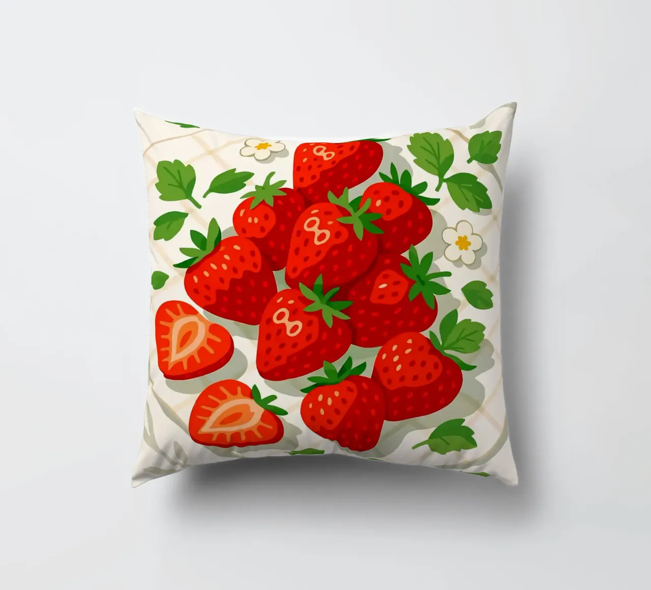 Fragole - Una tavola stilizzata cuscino da BasicShopByBell
