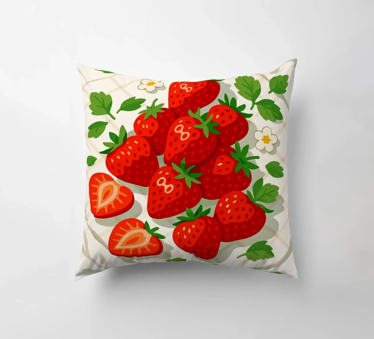 Fragole - Una tavola stilizzata cuscino da BasicShopByBell