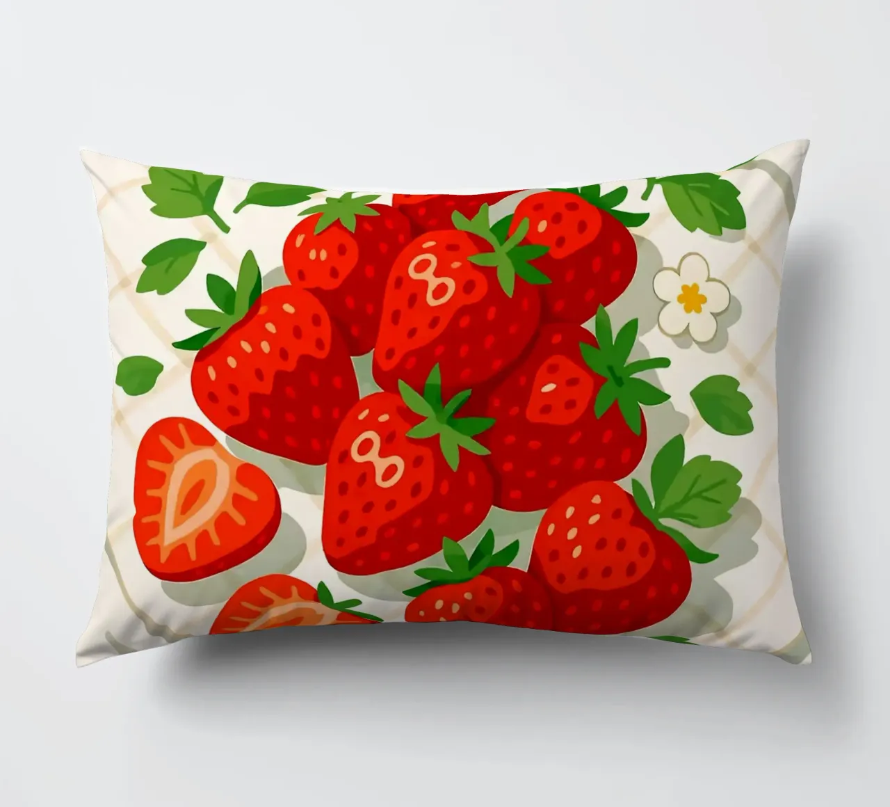 Fragole - Una tavola stilizzata cuscino da BasicShopByBell