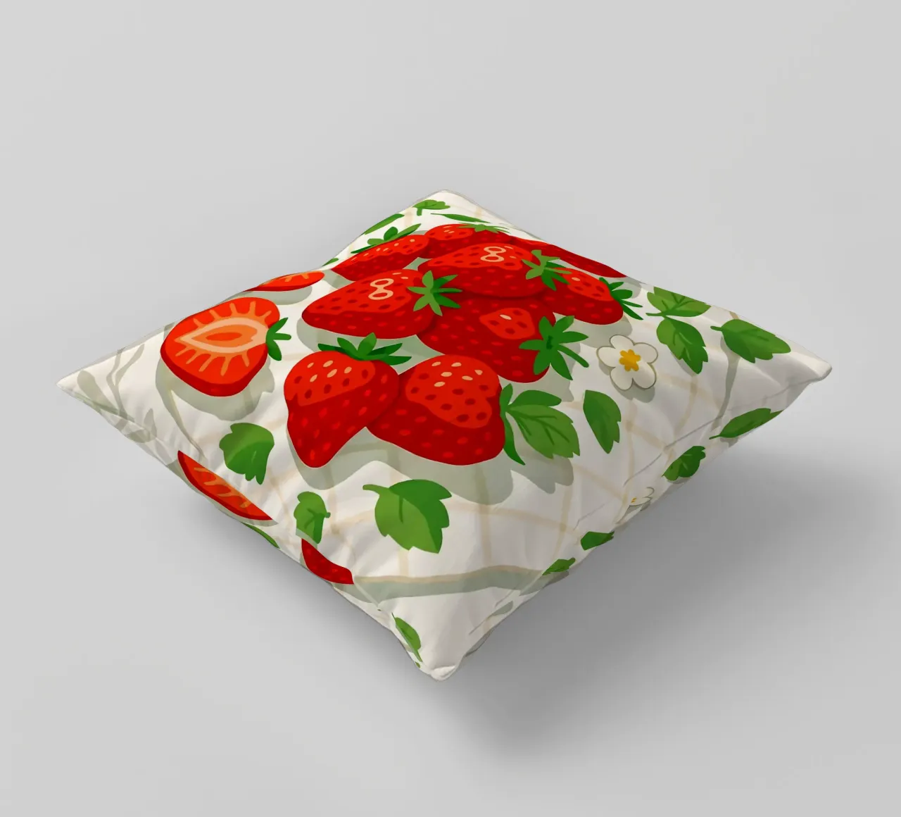 Fragole - Una tavola stilizzata cuscino da BasicShopByBell